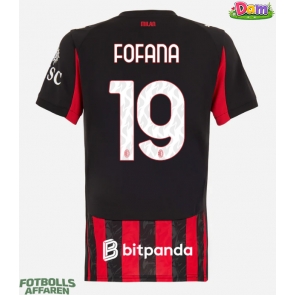 AC Milan Youssouf Fofana #19 Hemmatröja Kvinnor 2025-26 Kortärmad